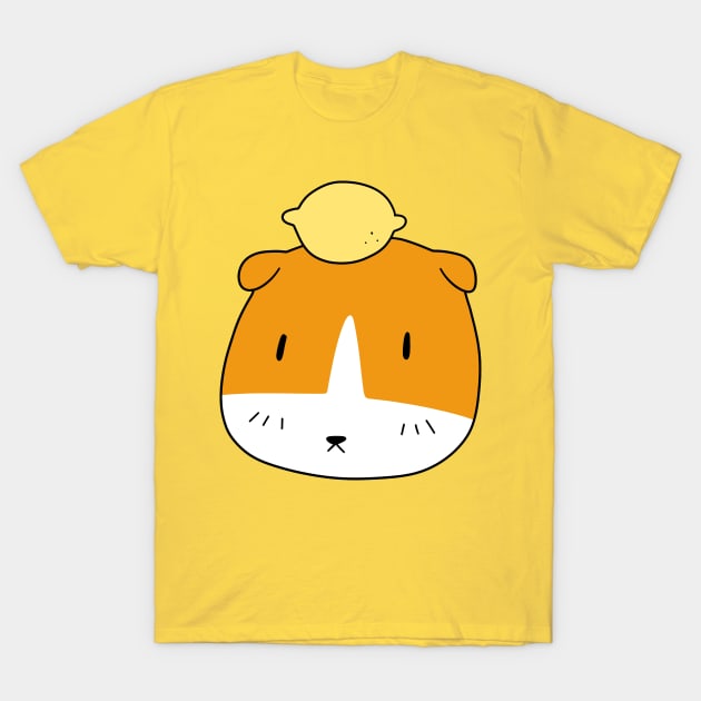 Lemon Guinea Pig Face T-Shirt by saradaboru
